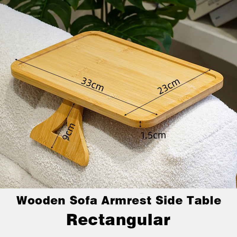 Table d'appoint de canapé en bois naturel