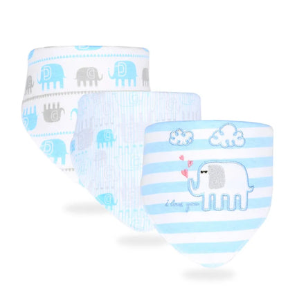 Adorable ensemble bavoir-écharpe pour bébé - Bavoirs doux aux imprimés amusants