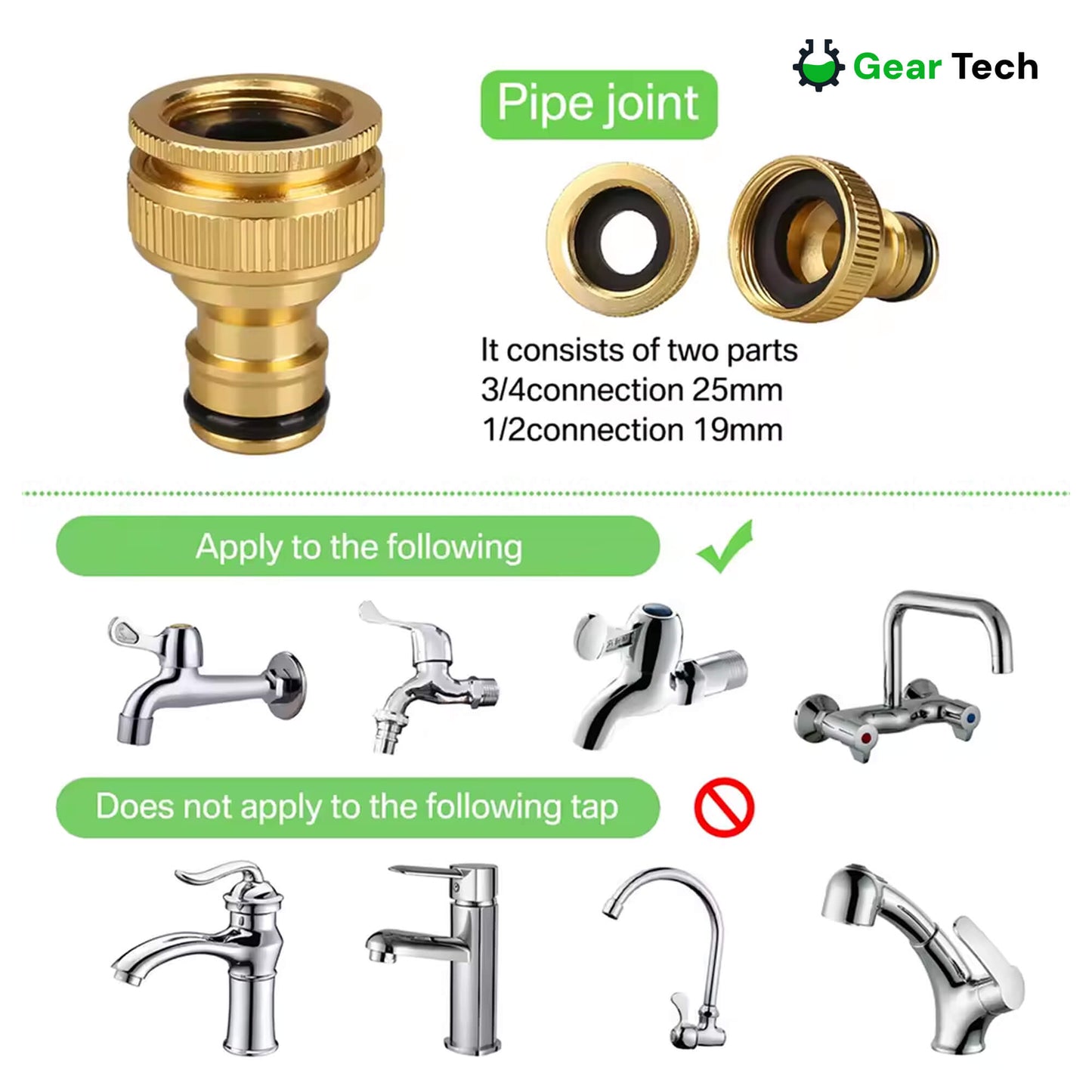 Flexible Water Hose with 8 Spray Settings