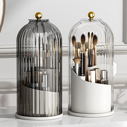 Porte-pinceaux de maquillage rotatif