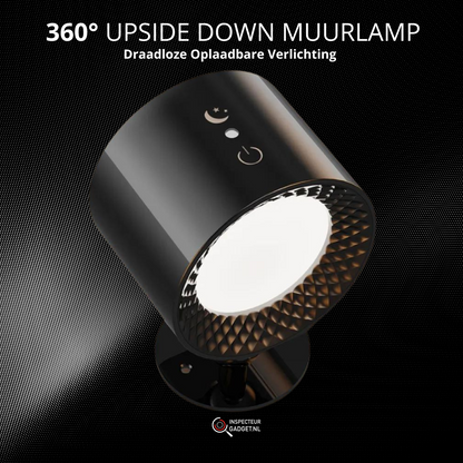 Rotating Wireless Rechargeable Wall Light - Halri