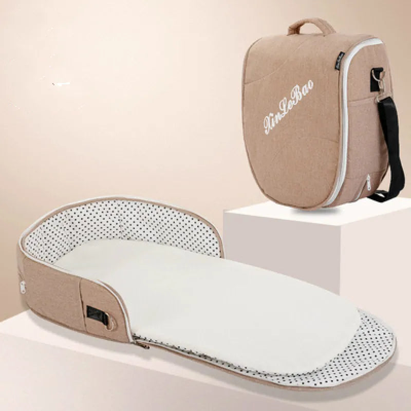 Lit de voyage portable pour bébé avec filet et sac de transport