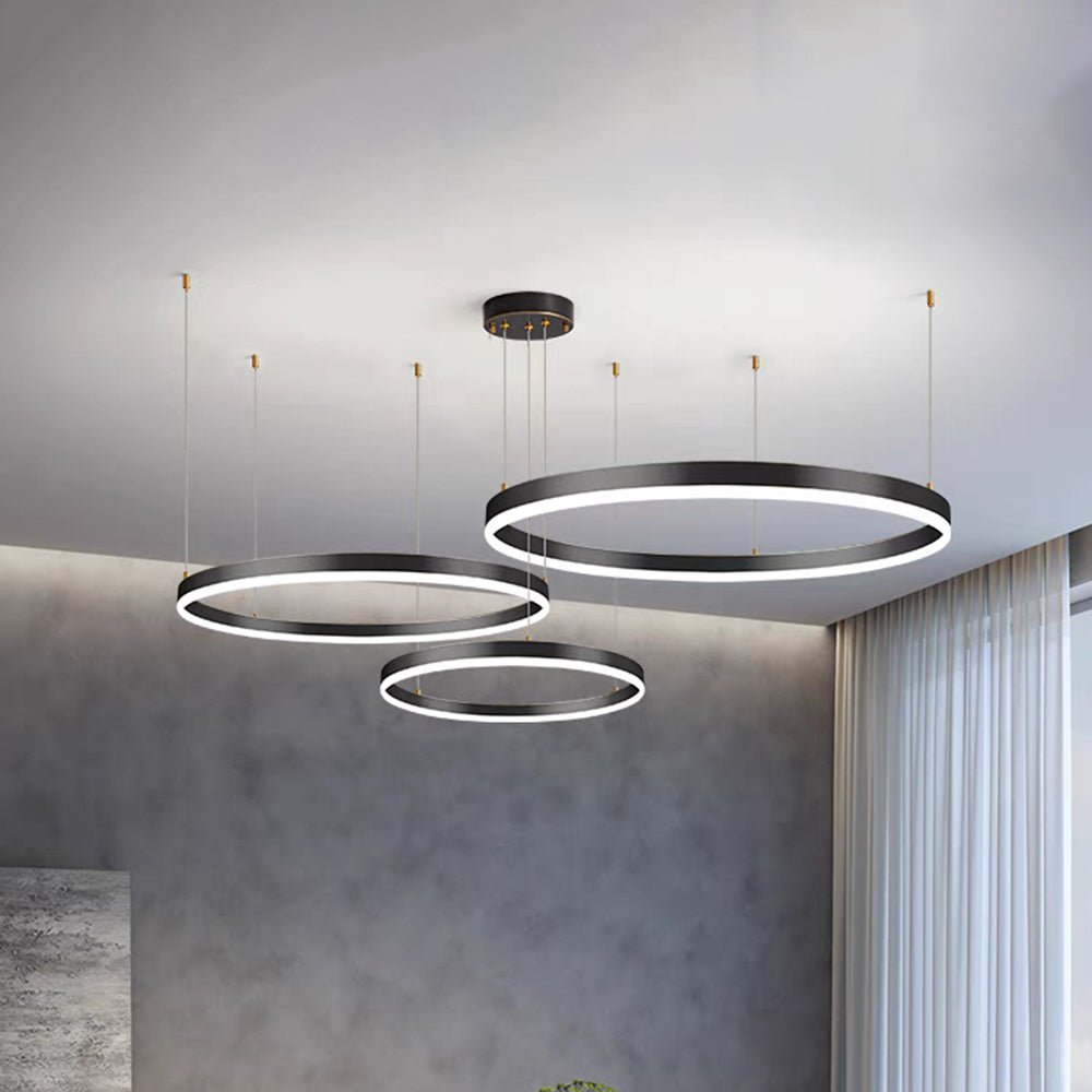 Stylish Metal Pendant Light Circle Design