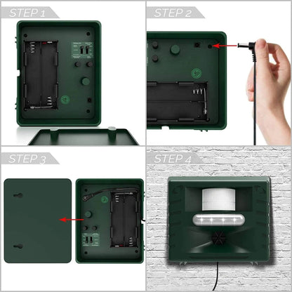 Outdoor Bird Repellent with Flashing Light