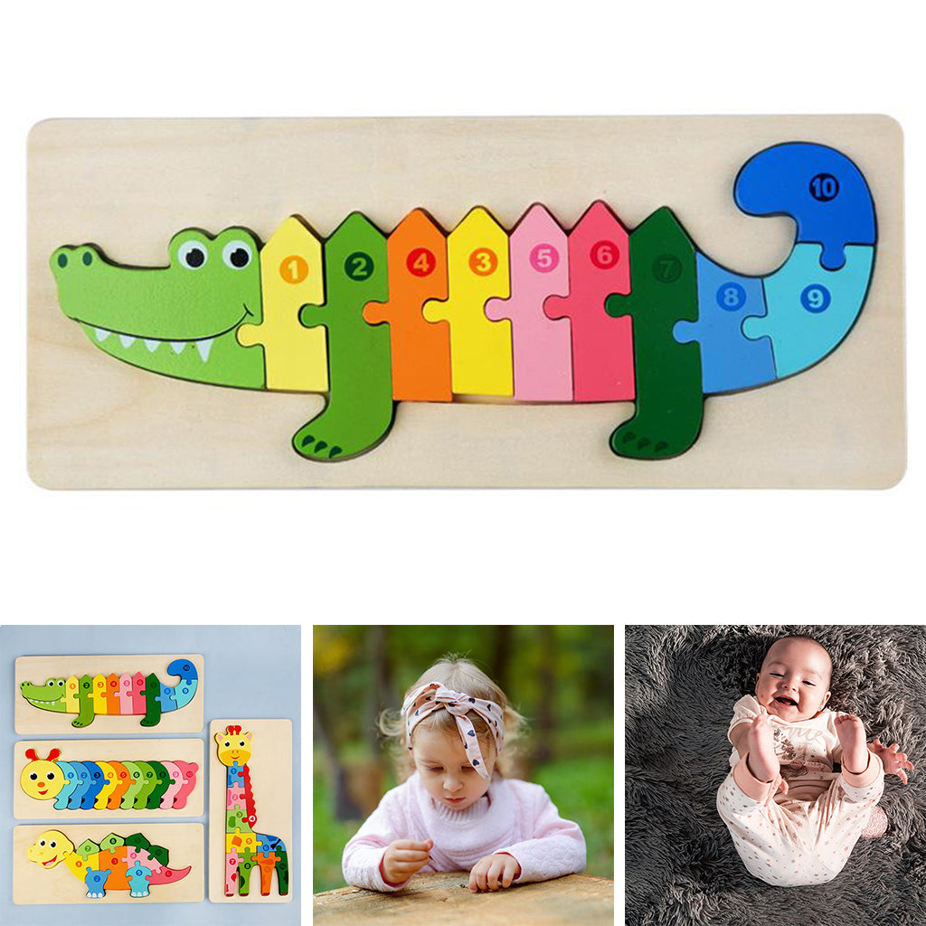 Puzzle en bois amusant et éducatif pour enfants
