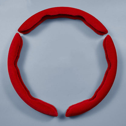 Housse de volant de voiture chaude et douce antidérapante