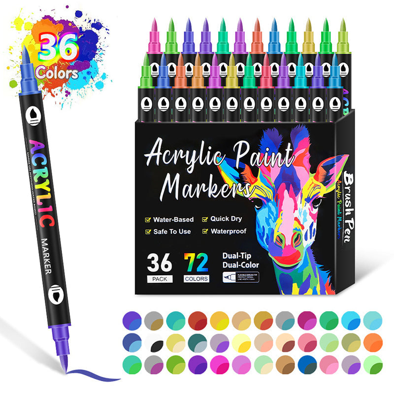 Feutres de peinture artistique aux couleurs vives