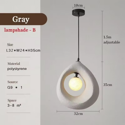 Lampe suspendue de style japonais simple