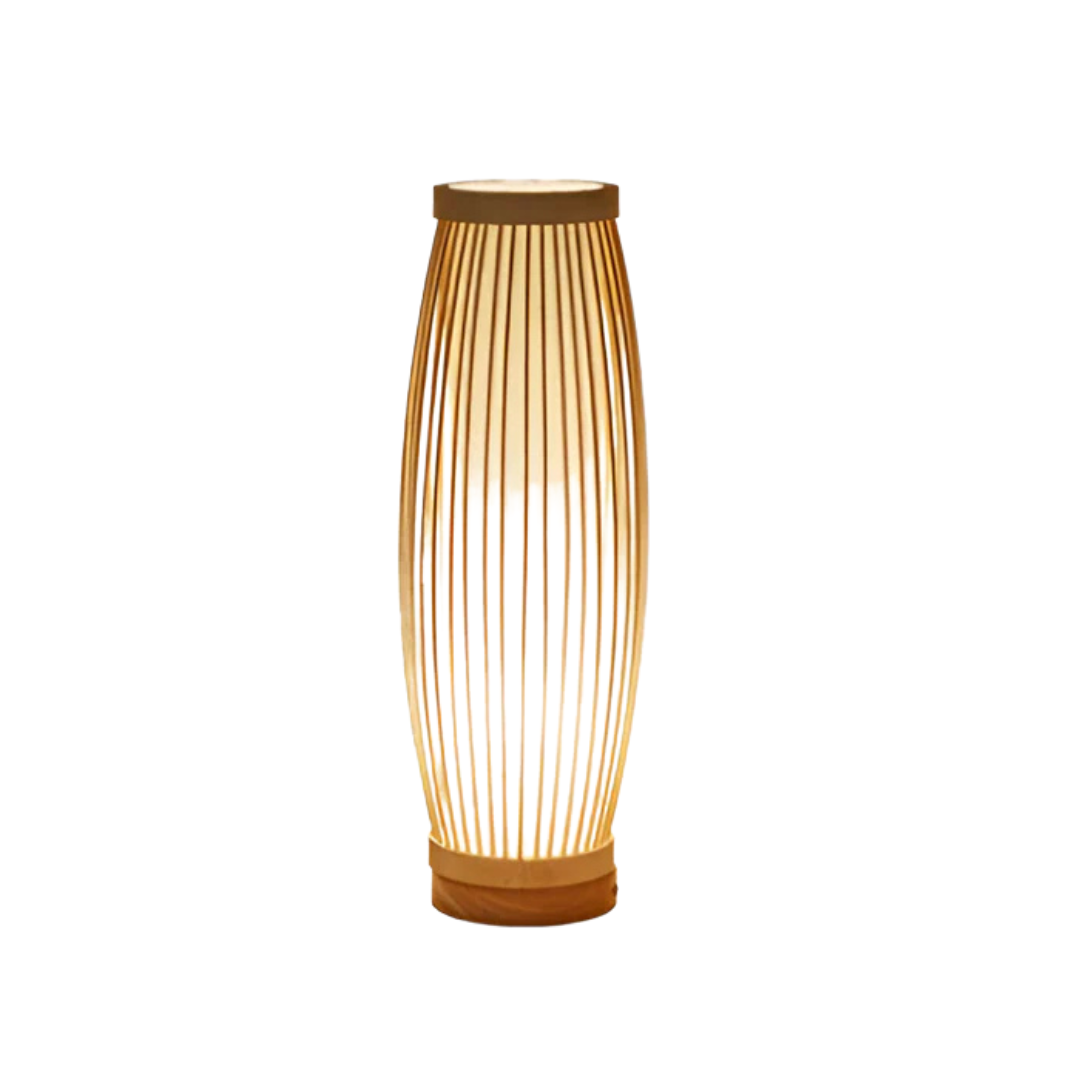 Lampe de bureau LED en bambou écologique