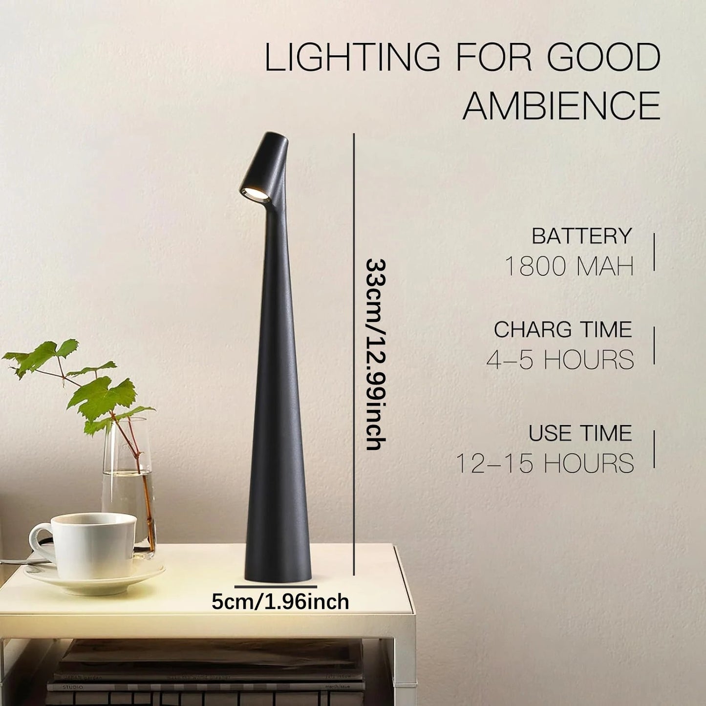 Adjustable Color Table Lamp with Touch Dimmer