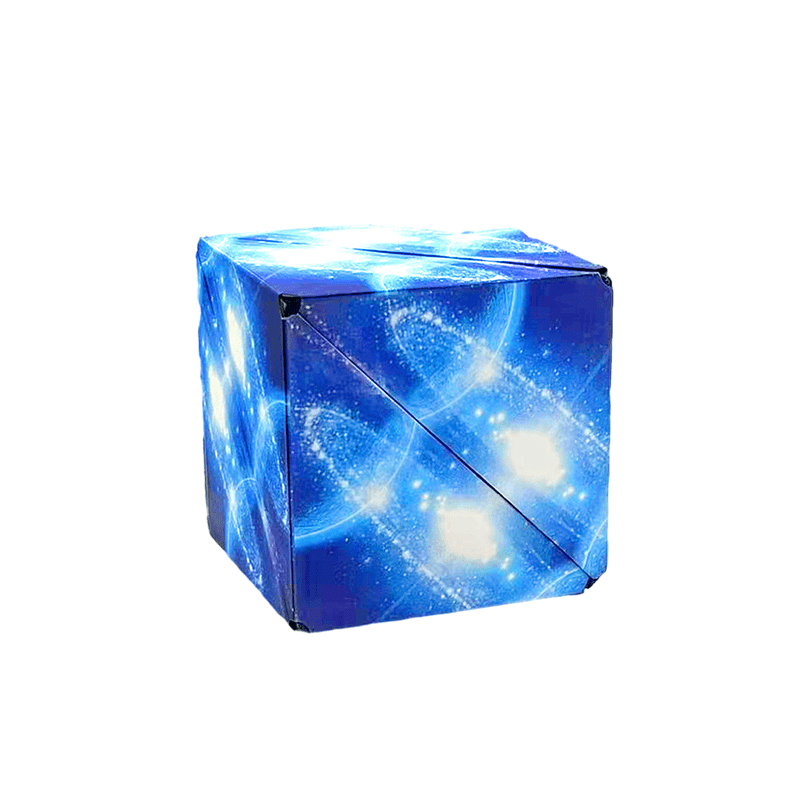 Cube puzzle magnétique coloré