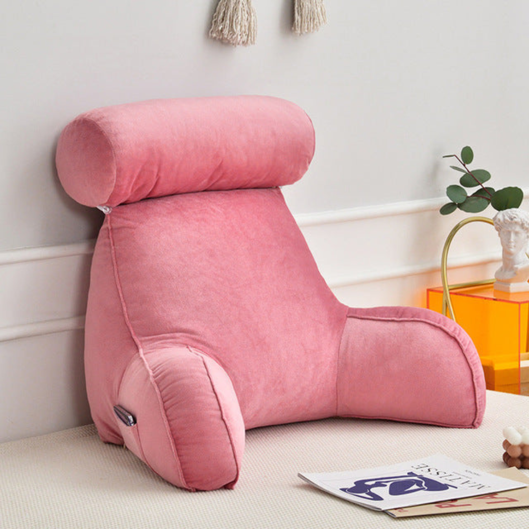 Oreiller de soutien confortable avec accoudoirs et appui-tête réglable