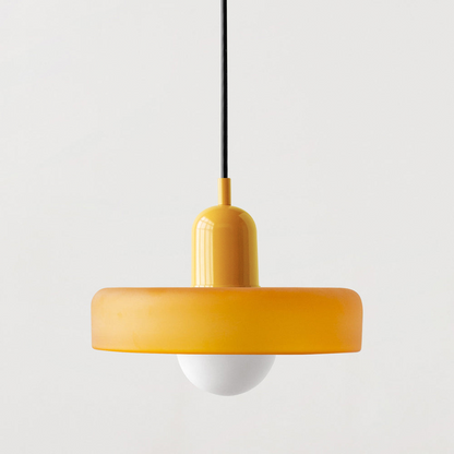 Suspension en verre vibrant au design moderne