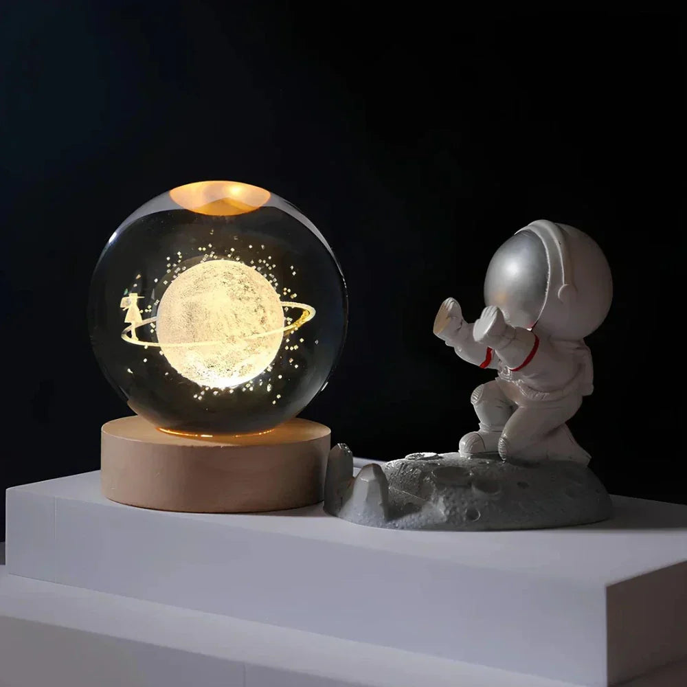 Magnifique décoration en sphère de cristal 3D