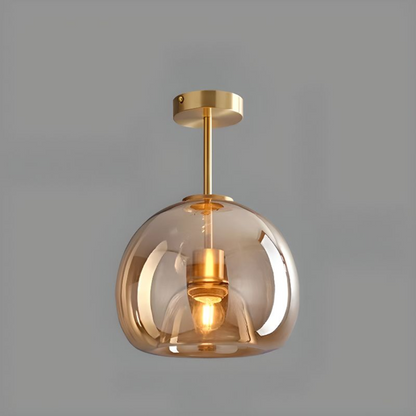 Lampe LED moderne et simple au plafond