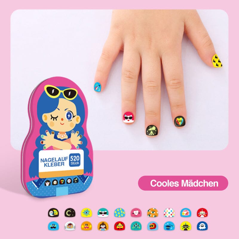Ensemble d'autocollants amusants pour ongles pour enfants