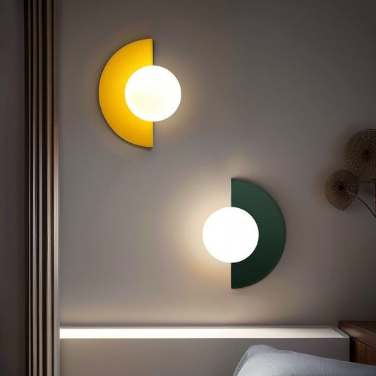 Round Half Moon Wall Lamp - Halri