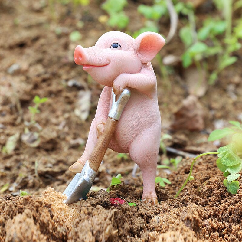 Adorable figurine de cochon décorative