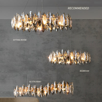 Elegant Crystal LED Ceiling Chandelier