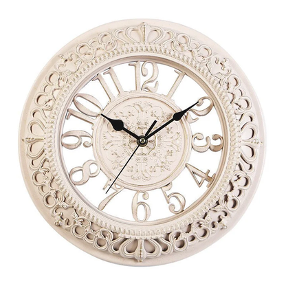 Horloge murale classique vintage en bois