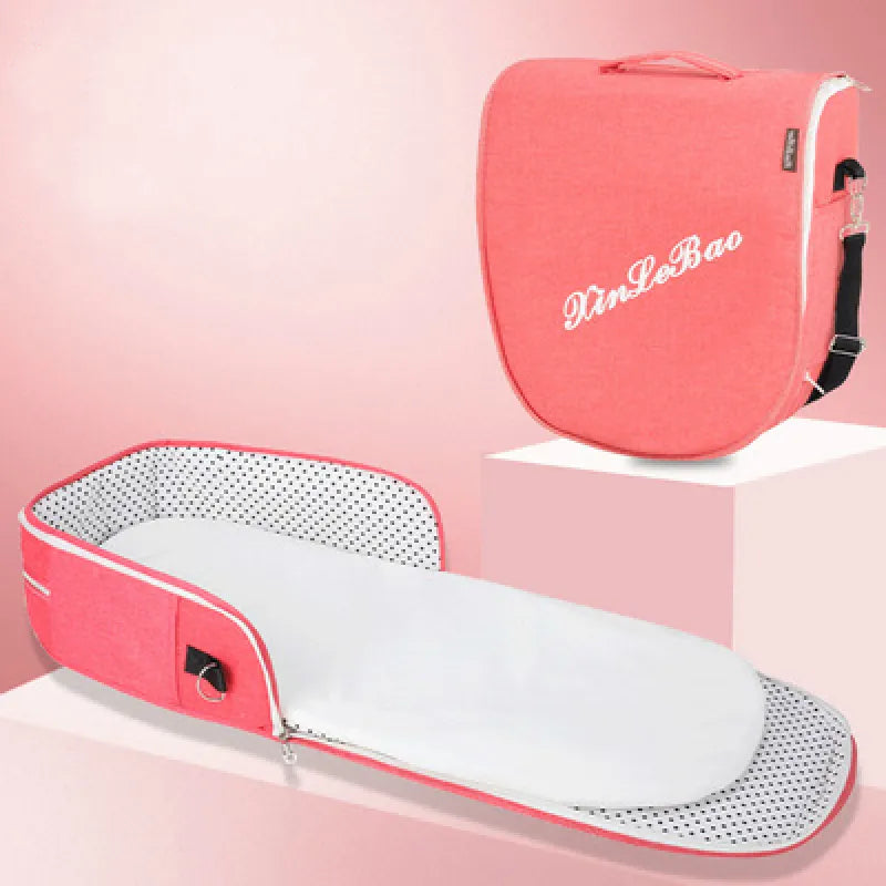 Lit de voyage portable pour bébé avec filet et sac de transport