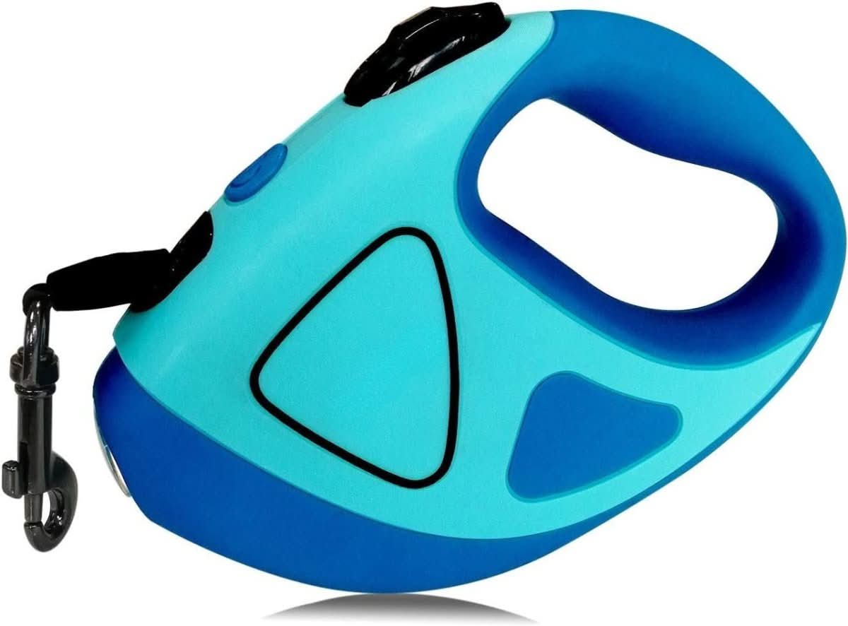 Laisse pour chien à LED visibles avec réflecteurs et rétractable