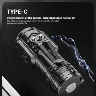 Compact Waterproof LED Torch with 5 Settings