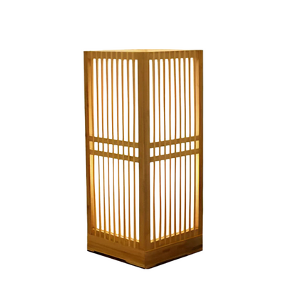 Lampe de bureau LED en bambou écologique