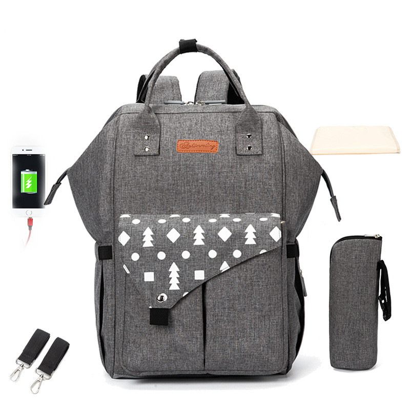 Sac à langer pratique avec chargeur USB