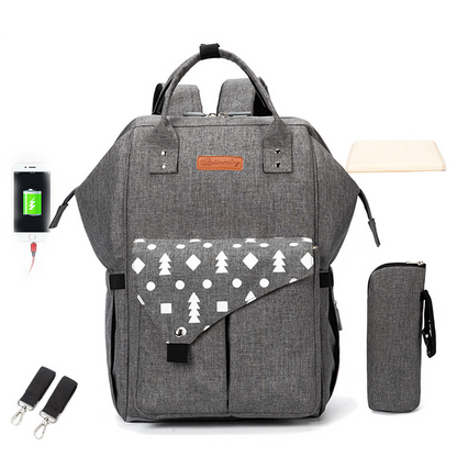 Sac à langer pratique avec chargeur USB