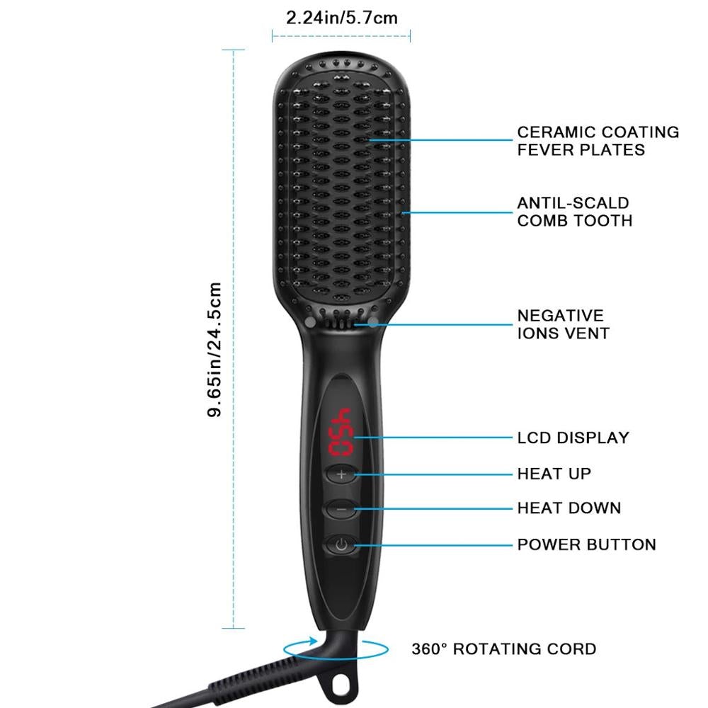 Advanced Hair Straightening Brush Tool