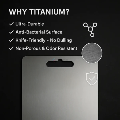 Planche à découper en acier inoxydable durable