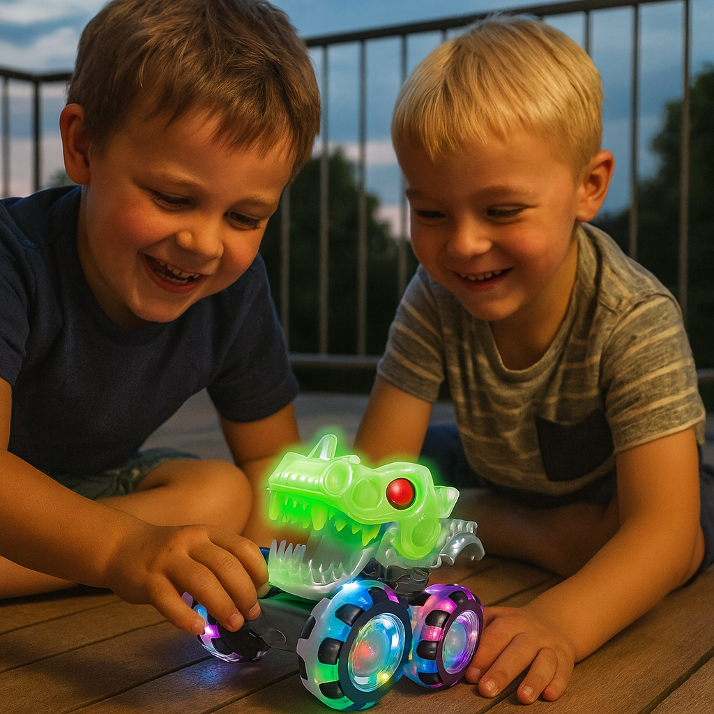 Camions monstres télécommandés lumineux