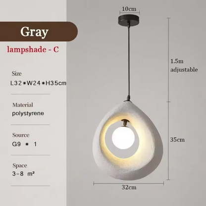Lampe suspendue de style japonais simple