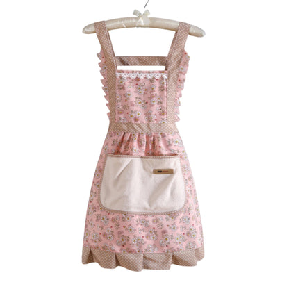 Waterproof Floral Apron for Kitchen Cooking Oil Protection