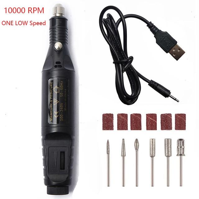 Compact Nail Drill Electric Manicure Kit