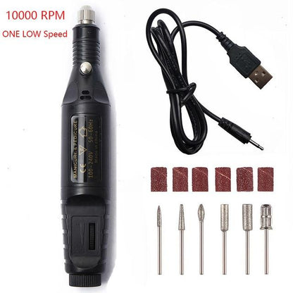 Compact Nail Drill Electric Manicure Kit
