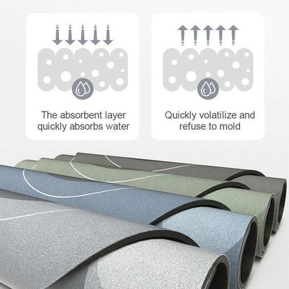 Soft Non Slip Oval Bathroom Mat