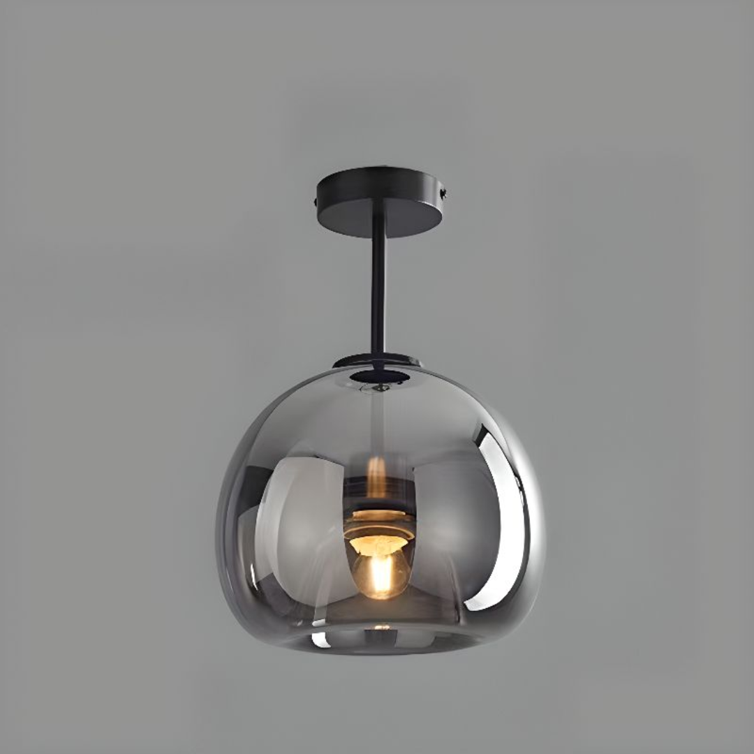 Lampe LED moderne et simple au plafond