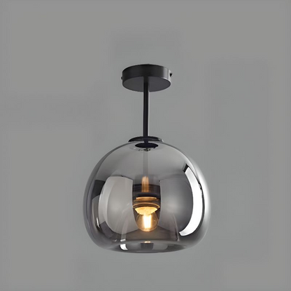 Lampe LED moderne et simple au plafond