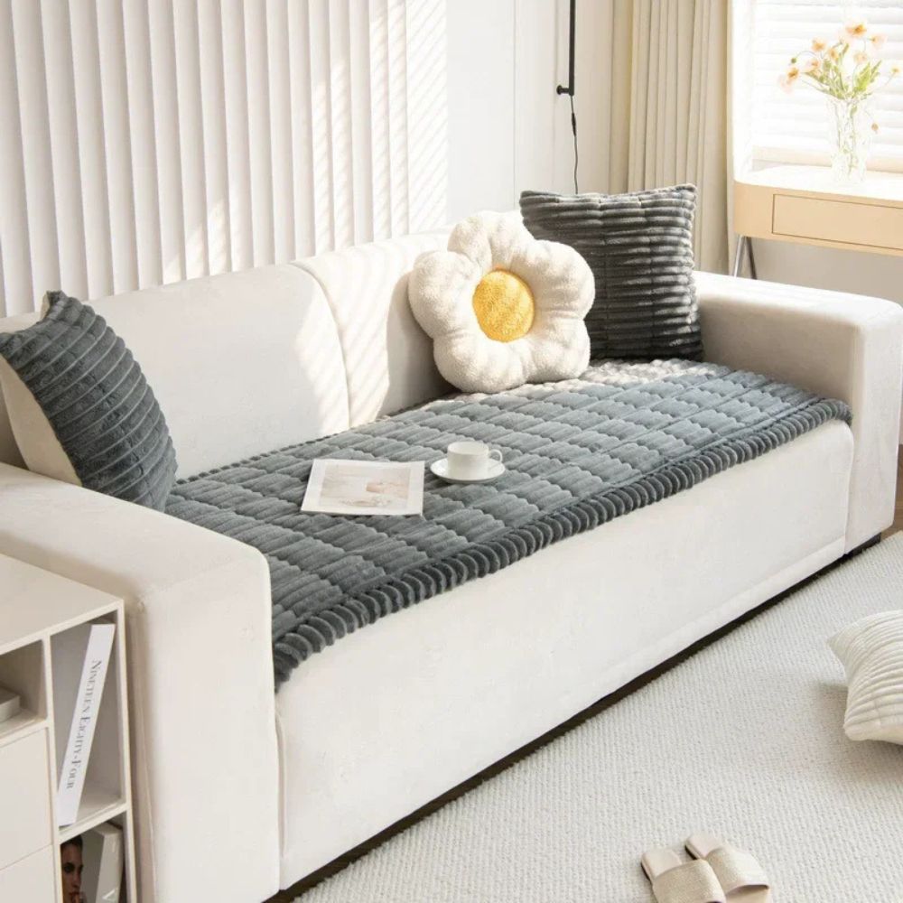 Soft Fleece Sofa Cover Protector