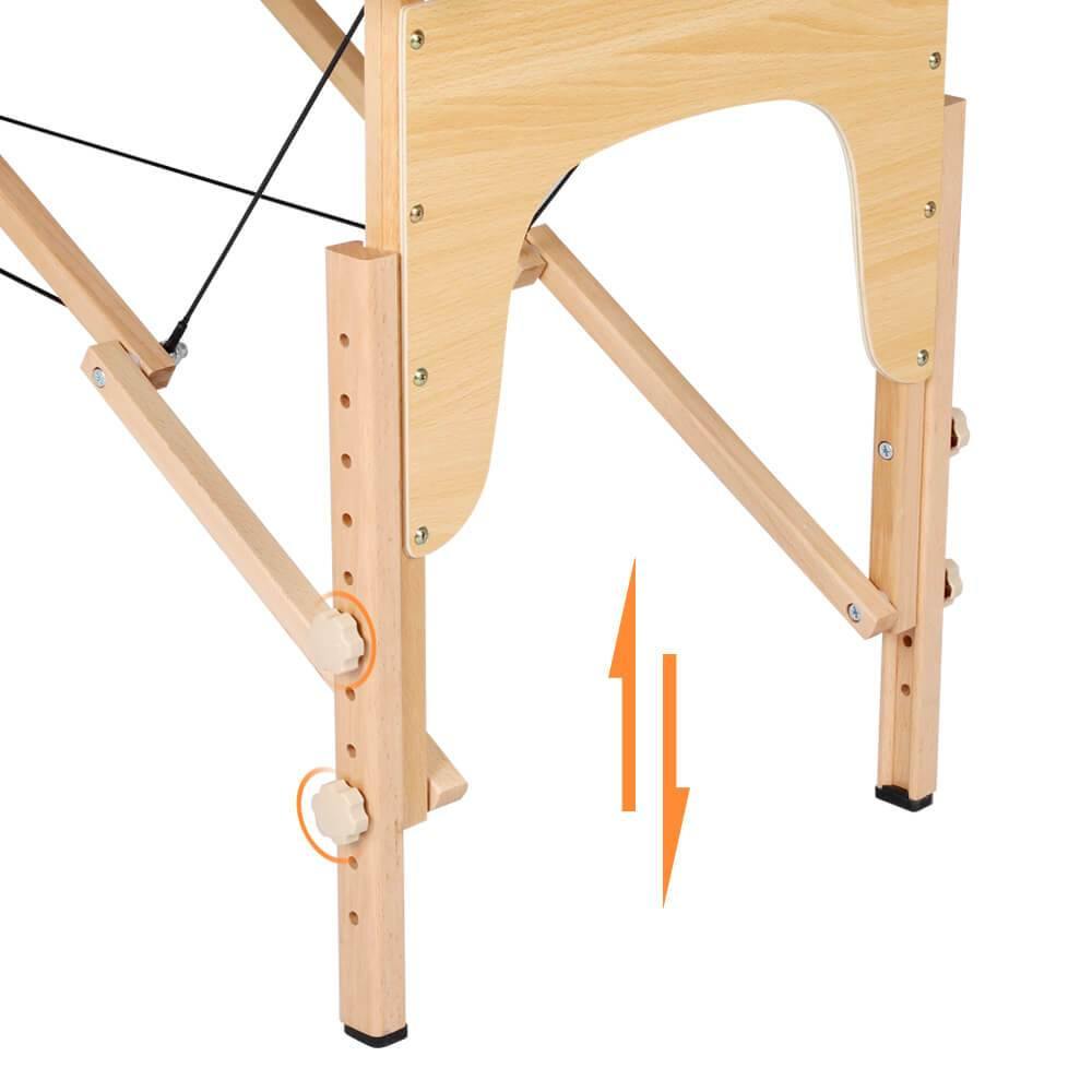 Heavy Duty 84 Long 3 Fold Massage Therapy Table Bed