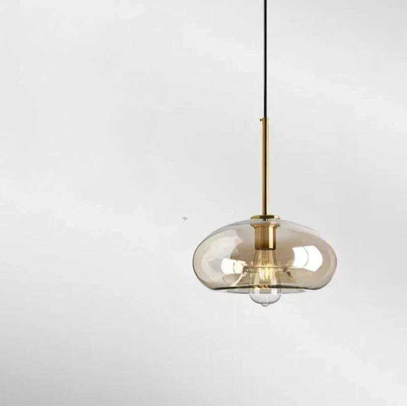 Lampe pendante en verre de style scandinave simple