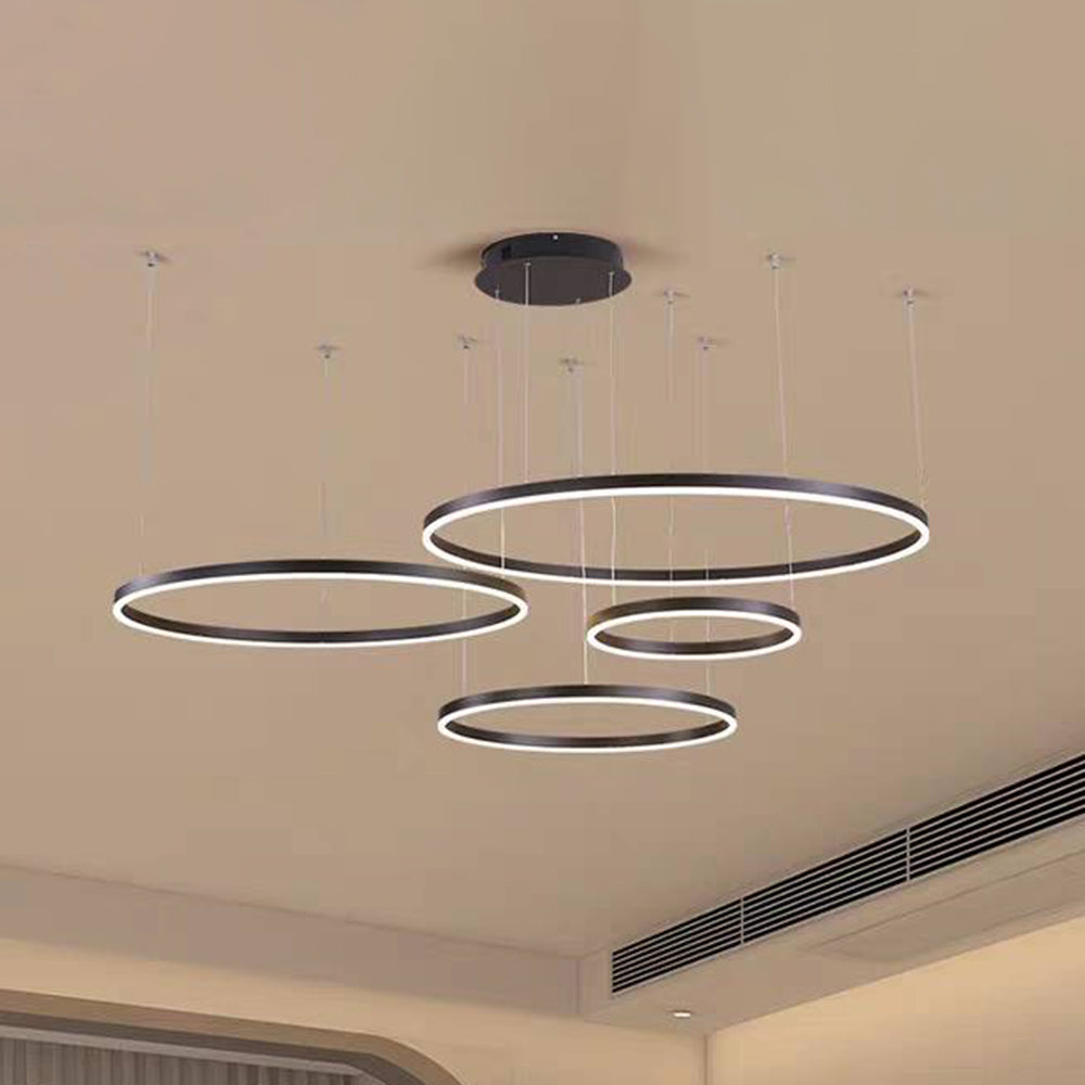 Stylish Metal Pendant Light Circle Design
