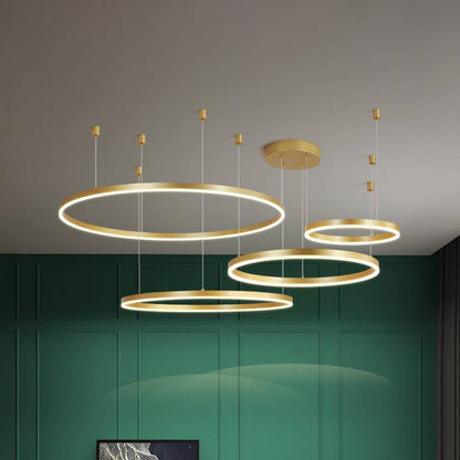 Stylish Metal Pendant Light Circle Design