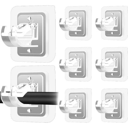 Easy Fit Curtain Rod Wall Brackets - No Drill Required - Halri