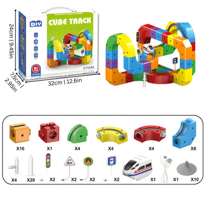 Circuit de construction magnétique amusant pour enfants 