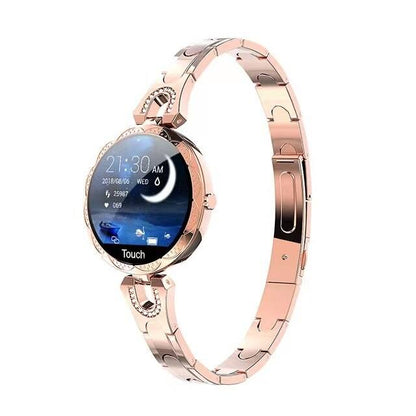 Montre connectée étanche pour femme, idéale pour le fitness et dotée d'un suivi de santé.