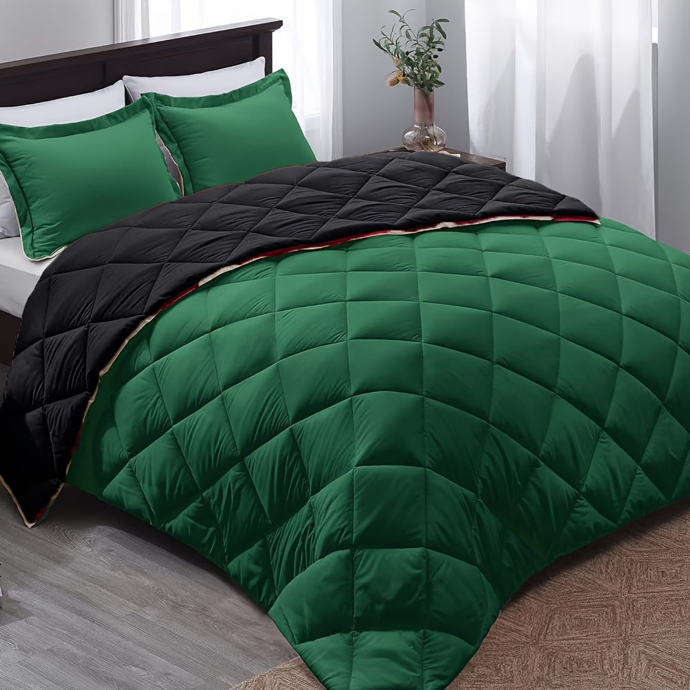 Couette réversible douce de qualité supérieure avec garnissage en microfibre