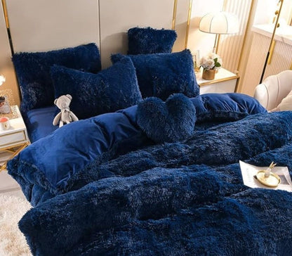 Housse de couette douce et haut de gamme avec fermeture éclair et attaches